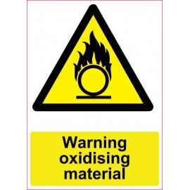Lipdukas Warning oxidising material